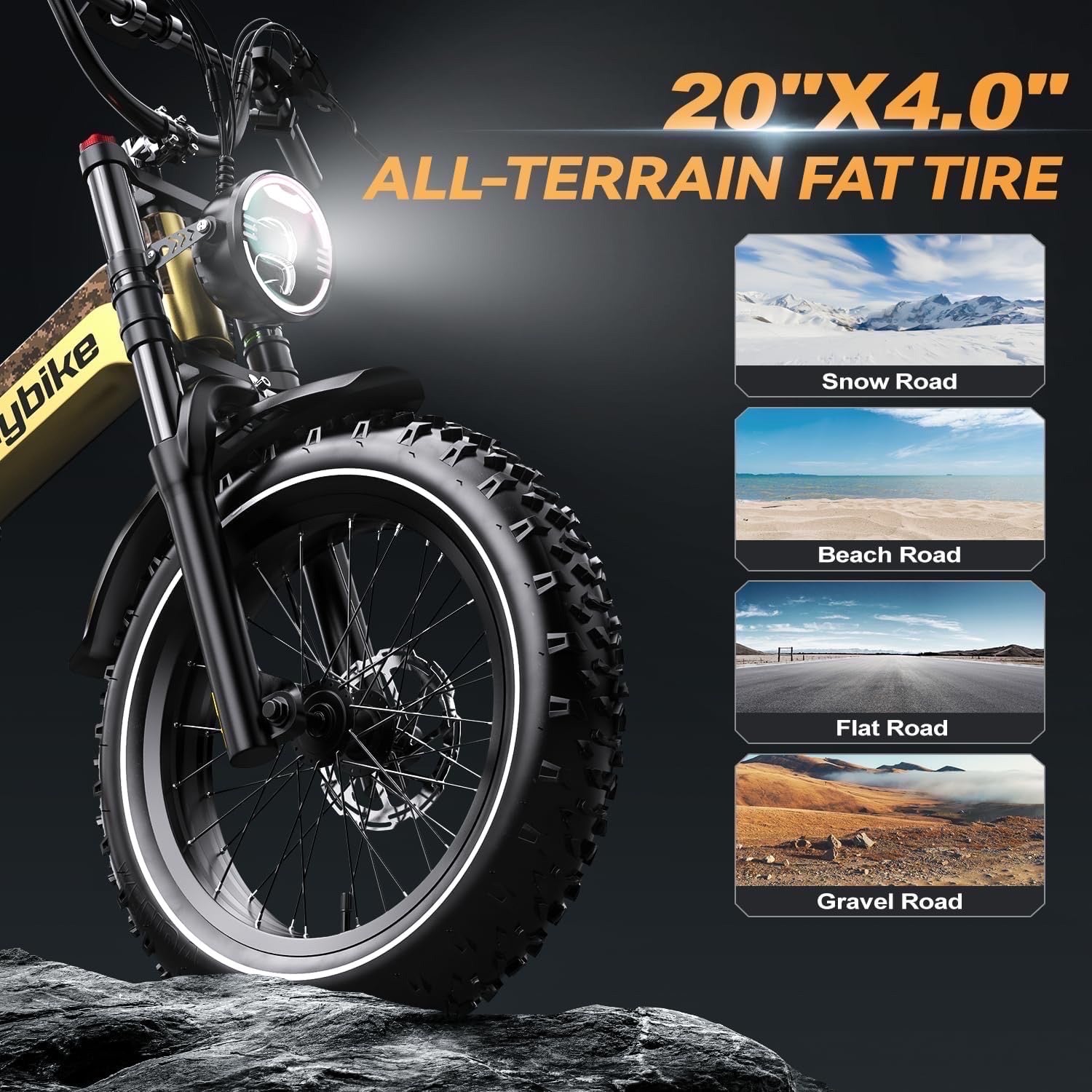 K6 Pro (K6F) Long Range Fat Tire eBike