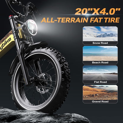 K6 Pro (K6F) Long Range Fat Tire eBike