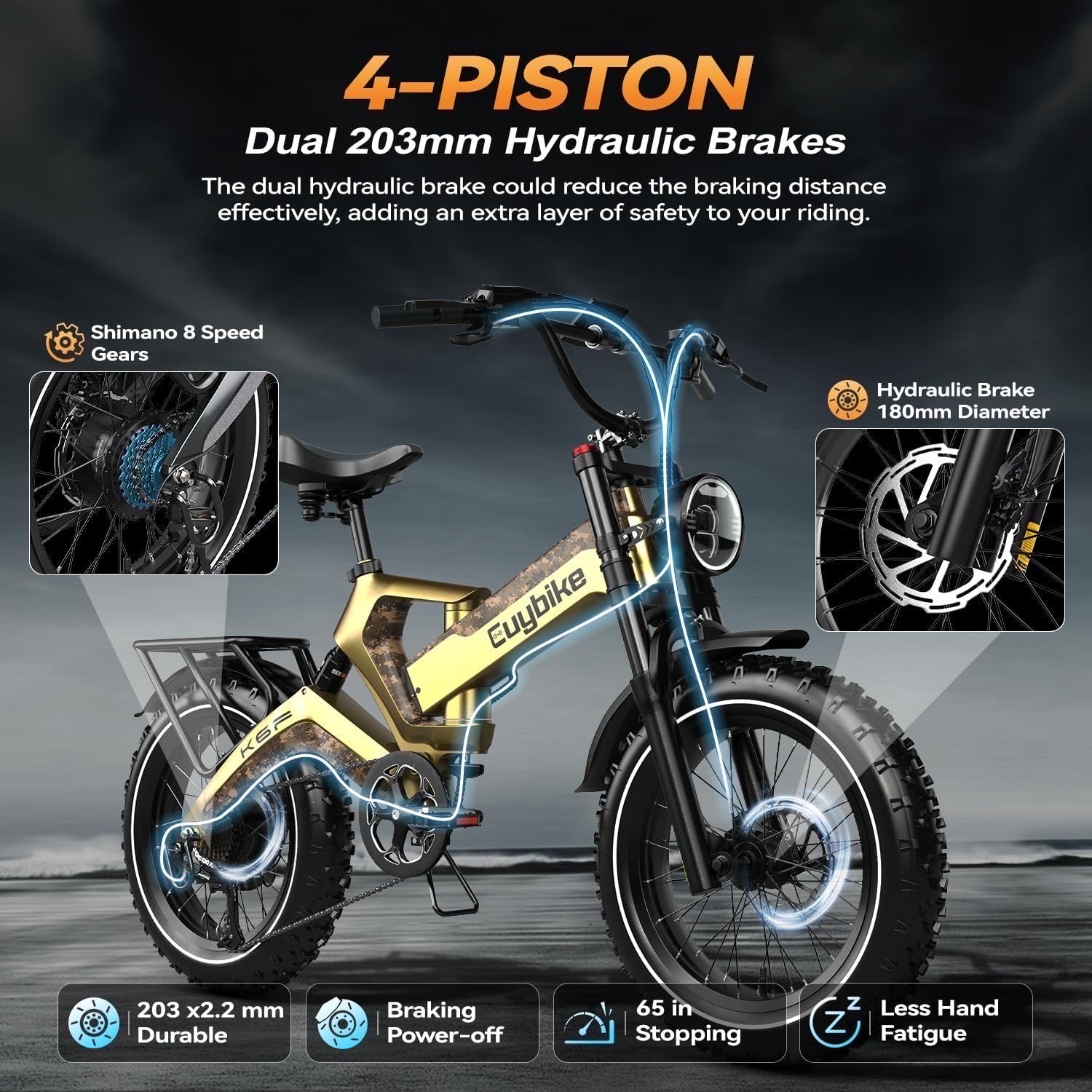 K6 Pro (K6F) Long Range Fat Tire eBike